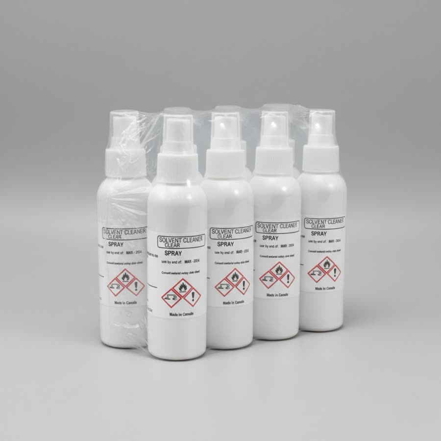 Envases de limpiador solvente en aerosol para cabezales de inyección de tinta