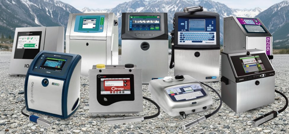 Codificadoras inkjet de distintas marcas: Domino, Videojet, Linx, Citronix, Hitachi y Markem-Imaje